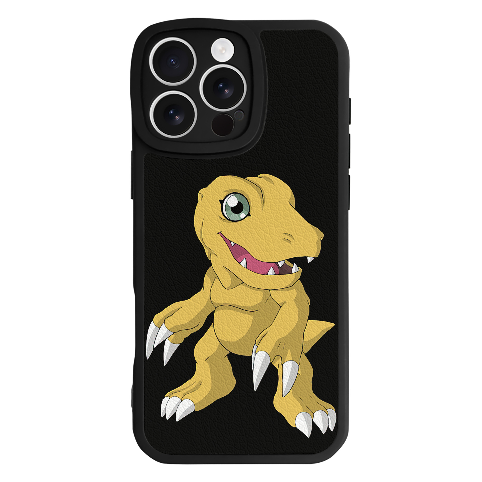 （画像用） Digimon デジタルモンスター/デジモン 【iPhone 16シリーズ対応】シリコンスマホケース（レザー調） 材質：シリコン